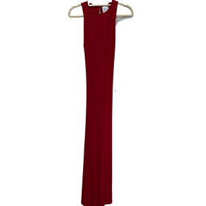 NWT Misa Los Angeles Womens Maxi Dress Cutout Twist Back Sleeveless Red Size S